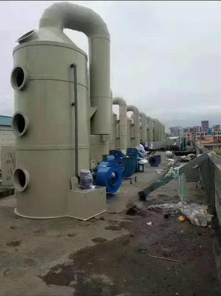 塑膠廠廢氣處理pp噴淋塔 水噴淋塔 廢氣除臭洗滌塔